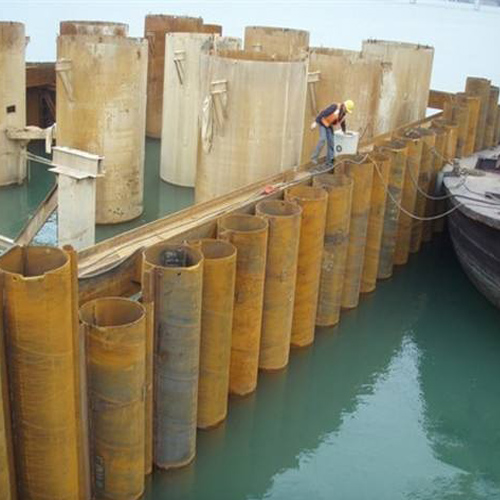 中山钢护筒现场安装